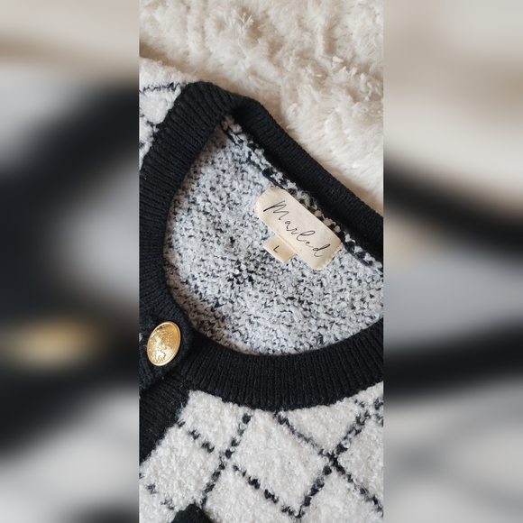 Marled Sweater that Opens in front - Picture 5 of 8